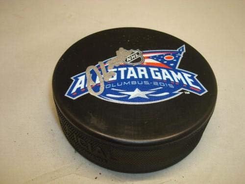 Oliver Ekman -Larsson assinou 2105 All Star Game Hockey Puck autografado 1C - Pucks autografados da NHL
