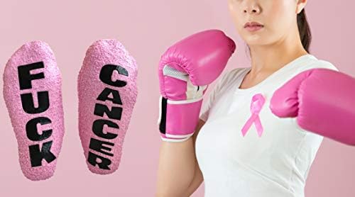Meias para presentes de câncer - câncer de mama rosa - presentes para sobreviventes de quimio