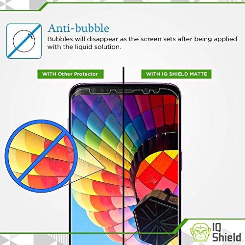 Protetor de tela fosco de escudo de QI compatível com Galaxy S9 Plus Anti-Glare Anti-Bubble Film
