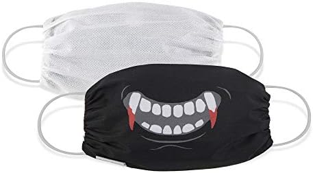 Martex Health Reutilable Washable Face Mask, Halloween assustador, adulto