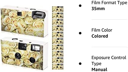 Câmera descartável de 12 pacote para câmera de filme de uso único de casamento com flash para casamento, aniversário, viagem, acampamento, abastecimento de festas