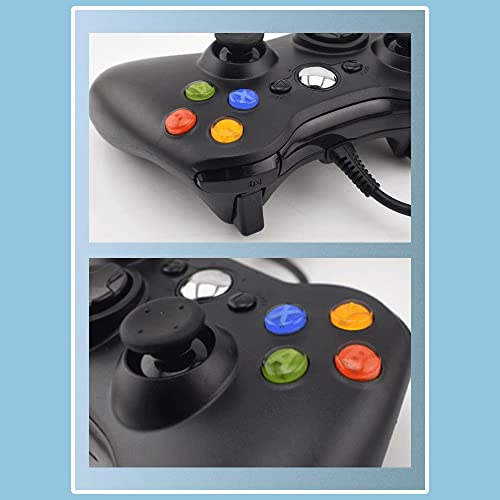 Data Frog Wired Controller para Xbox 360 e Slim Joypad PC Game Controller para Windows 7/8/10 Microsoft com vibração dupla para