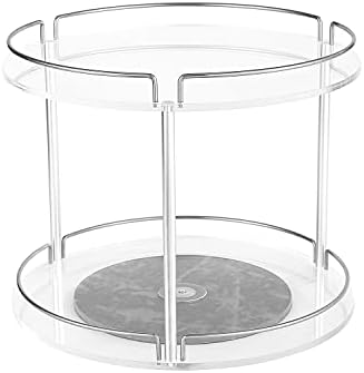 Géneric Transparent 360 ° Plataforma rotativa Tabela rotativa, suan preguiçoso, para mesa de jantar em casa, geladeira,