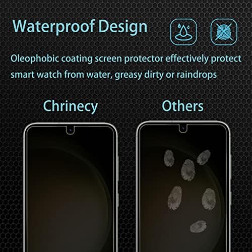Chrinecy [4 pacote] 2 pacote de tela protetor de tela para samsung galaxy s23 mais 6,6 polegadas com 2 pacote de câmera protetor, protetor de tela de vidro temperado de dureza 9h, anti -espião anti espreita