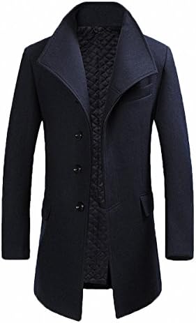 Fashinty masculino masculino France Business Business Formal Warm Wool Coat #001F1W123