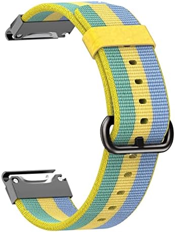 Ilazi 22mm Nylon Watch Band para Garmin Fenix ​​6 6x Pro pulseira Strap Fenix ​​5 5Plus 935 S60 Quatix5 Remessão rápida Acessório SmartWatch