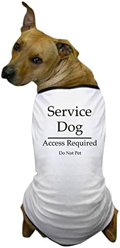 Camiseta de cão de cão de serviço de café, roupas de estimação, roupas engraçadas de cachorro