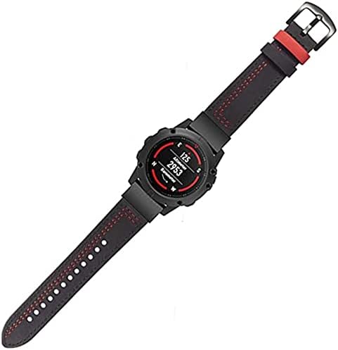 Ghfhsg para Garmin Fenix ​​5 5x mais 6 6x Pro 3 HR Smart Watch Leather Band Straplet para Forerunner 935 945 Pulseira