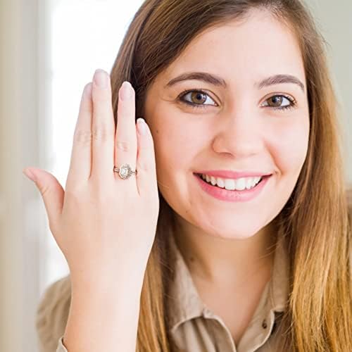 2023 Cristais de anel de casamento de noivado de diamante de zircônia feminina para adolescentes