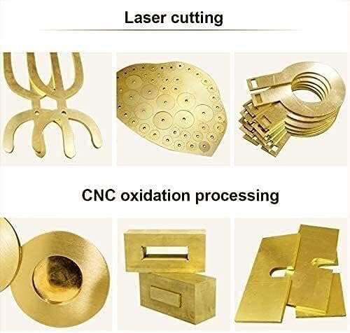 Nianxinn Folha de cobre Folha de cobre Metal Brass Cu Placa de folha de metal é ideal para fabricação de artesanato ou projetos elétricos 0. 7mmx50mmx1m folhas
