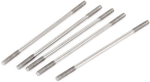 Aexit m4x100mm unhas de aço inoxidável, parafusos e prendedores de aço parafuso de parafuso rosqueado de extremidade