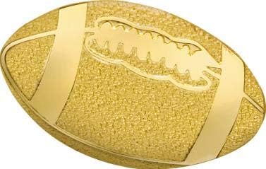 Crown Awards Football Pins, Pin de lapela de futebol de ouro brilhante Chenille