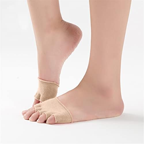 3 pares mulheres ioga esporte não deslize meias de calcanhar de meia altura de meia meias de meias de cinco dedos para meninas