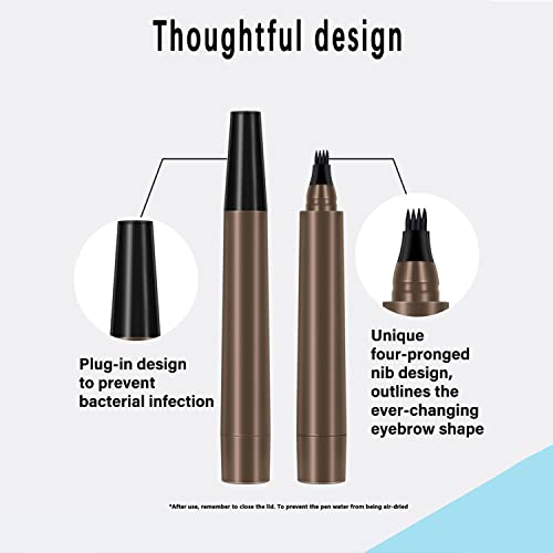 Obipay sobrancelha lápis claro marrom marrom impermeável microblading caneta