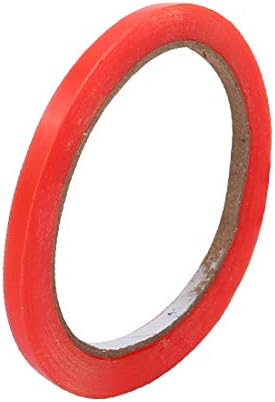 X-dree 5mm largura de 10m Comprimento acrílico fita adesiva à prova d'água de dupla face vermelha (5 mm de ancho 10 m de longitud acrilico de doble Cara cinta adesiva roja impermeável roja