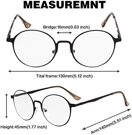 Óculos de leitura de gud 4 pares retro redonda de design leitor óculos para mulheres lendo