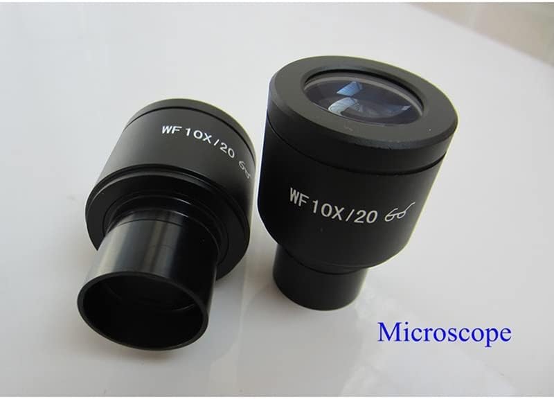 Acessórios para microscópio wf10x/20mm de vidro alto ponto ocular e amplo microscópio biológico lente 23,2 mm de laboratório consumíveis