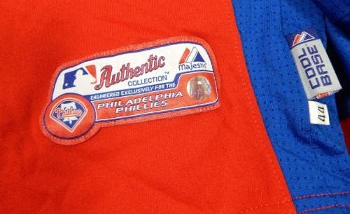 2011-13 Philadelphia Phillies Michael Stutes 40 Game usou Red Jersey ST BP 44 7 - Jogo usado MLB Jerseys