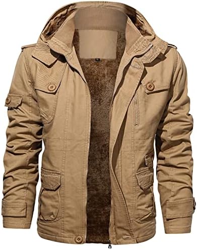 Jaqueta 2Sable Jaqueta casual masculina de jaqueta sólida de manga comprida Coloque de gola com capuz Zipper