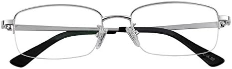 Óculos de leitura de meio-mares +0,50 resistência masculino leitor anti-Blu-ray Leitores de espetáculos