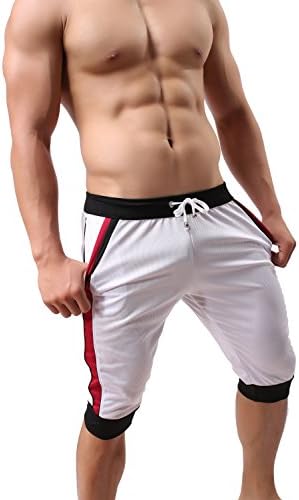 Onefit Men's Sport calça shorts médios casuais executando calças de nylon