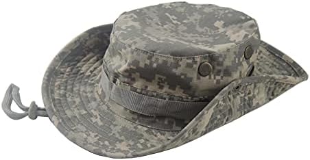 Chapéu de boonie, chapéus de pesca para homens, chapéu de camuflagem, chapéus de sol para mulheres, boné safari, chapéu ao ar livre, chapéu de caça, camuflagem militar