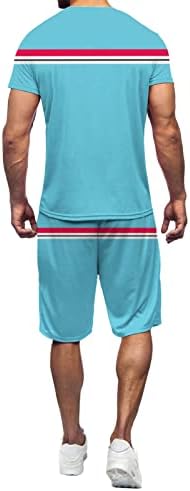 Camisetas BMISEGM para homens de trajes casuais de homens de manga curta Terme de roupa de 2 peças e shorts