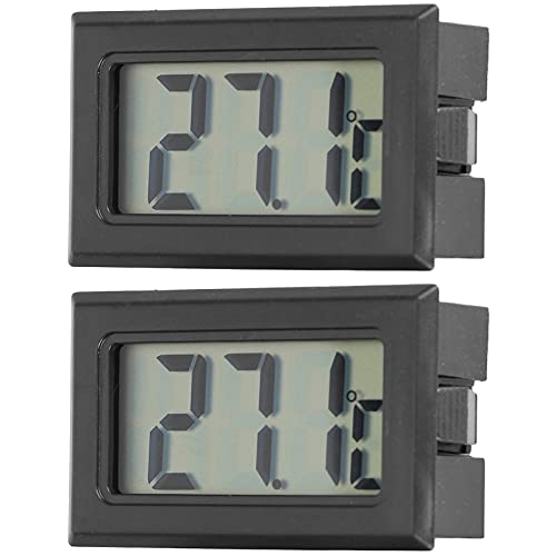 2 PCs FISH Termômetro digital Aquário Monitor de medidores de temperatura com sonda fácil de usar