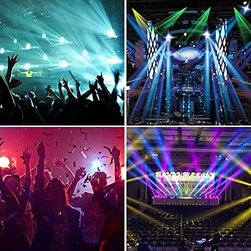 DJ Light - Spider Moving Head Light 8x3W LEDS feixe RGBW Sound ativado e DMX -512 Controle para o Party Club Disco DJ Lighting Show Wedding Event Stage Lights