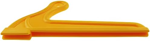 E-Outstanding 1pc em forma de madeira em forma de V Push sticks para tabela de carpintaria portátil de lâmina de trabalho portátil, comprimento de abdômen amarelo 8,07 polegadas