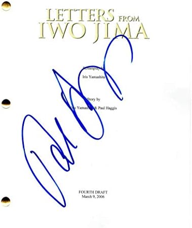 Paul Haggis assinou autógrafo - Carta de Iwo Jima Full Movie Script - Clint Eastwood, Steven Spielberg, Ken Watanabe, Kazunari
