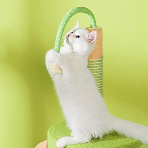 Gato arranhando sisal gato arranhando pós -gatos árvores gatos torre moagem garra vertical gato brinquedo de gato confortável para gatos tocar descanso de descanso categor de gato torre de gato torre