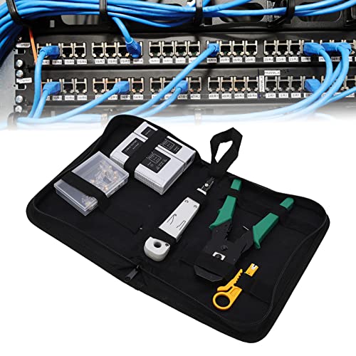 5 em 1 kit de ferramentas de reparo de rede profissional Crimper Ethernet Crimper para Cat5 Cat5e Cat6 com testador