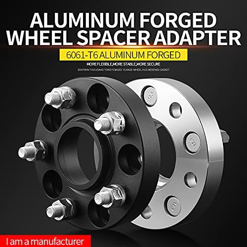 Lyqfff para Chevrolet XT GT Cruze Antara Captiva, CNC Forged Aluminium Wheel Spacers 5x115 PCD CB 70,3mm de espessura 25mm