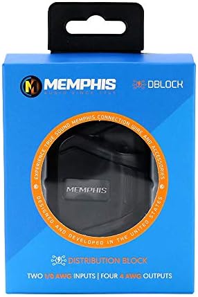 Memphis 17-Dblock 3-0 AWG Entradas 4-4 AWG Bloco de distribuição de saídas