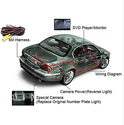 SZSS-CAR 170 CCD Visão noturna Câmera de backup reversa do carro à prova d'água para Toyota RAV4 2009 ~ 2015 Câmera de veículo