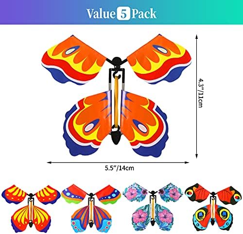 Zhihuan Magic Flying Butterfly Card Surpresa Surpreenda a borboleta no livro Power Powered Magic Fairy Flying Toy Great