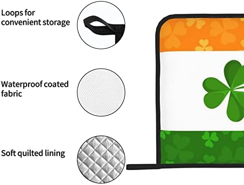 Conjunto de suporte para maconha da bandeira irlandesa, bloco de calor resistente ao calor 2, usado para cozinhar churrasco de microondas e assar