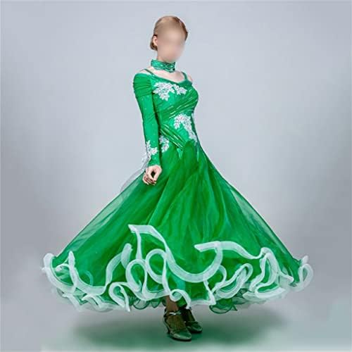 Vestido de baile salão de baile de baile para meninas vestido de valsa de salão de salão vestido de festa de balanço de