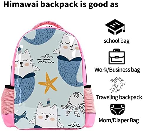 Mochila VBFOFBV para mulheres Laptop Daypack Backpack Bolsa casual de viagens, unicórnio de animal de desenho animado de desenho animado