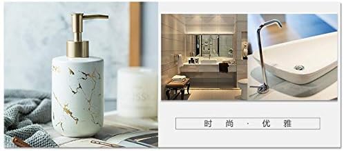 Lule Matte Marble Pattern Banheiro Sabão Distribuidor de Sabão Garração de Loção de Cerâmica Ideal para o banheiro da cozinha