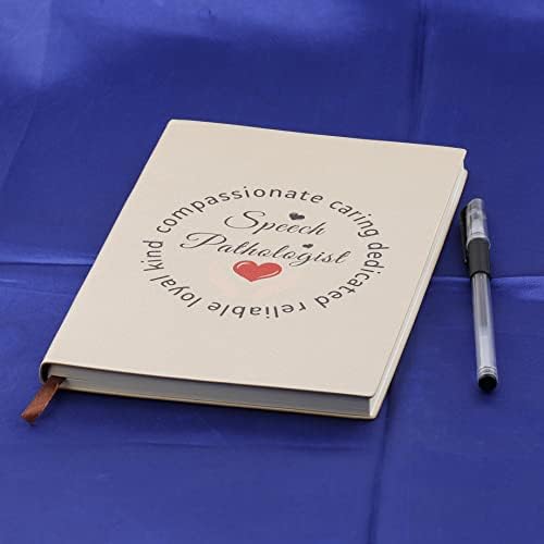 FOECH TERAPUISTE DOIS SLP Notebook Speech Language Pathology Leather Notebook Agradeça Presente para Patologia de Fala Presente