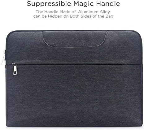 Bolsa de laptop resistente à água WSSBK com alça de alumínio Caixa de manga de alça de ombro de transporte marrom cinza marrom