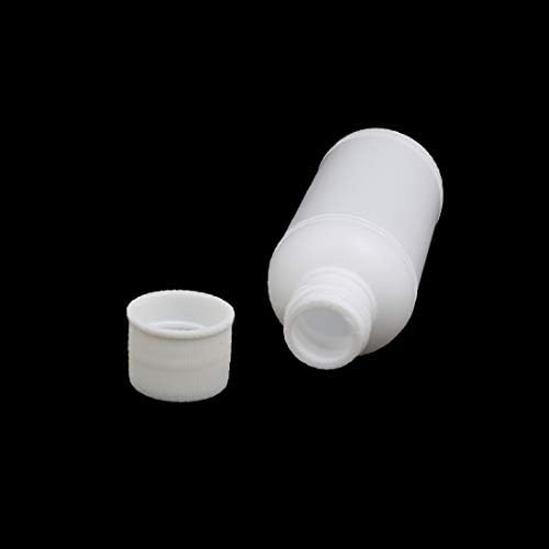 X-Dree 30ml HDPE Tampa de parafuso plástico Bottle de armazenamento de reagente Branco de Branco 10pcs (Tampa de parafuso