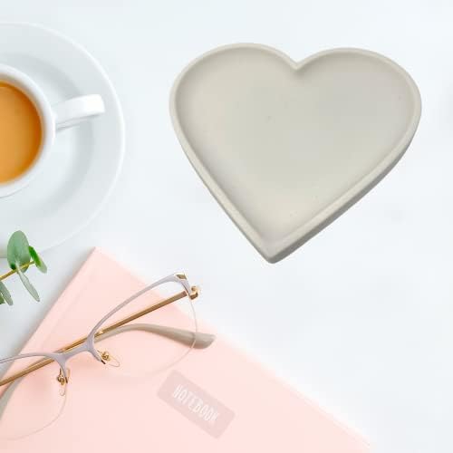 Decoração do organizador da bandeja cardíaca - 7 x 7 - Valentines perfeitos organizam com elegância, mesas de café, mesas