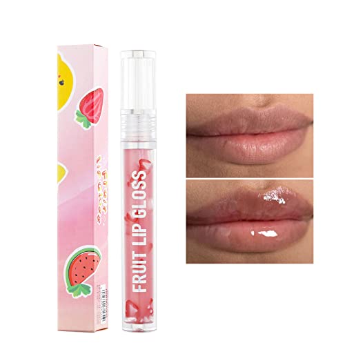 Lipshler Lip Gloss flavo 6 colorido fruto líquido líquido líquido reabasteça a água hidrata o esmalte labial e reduz as rugas labiais
