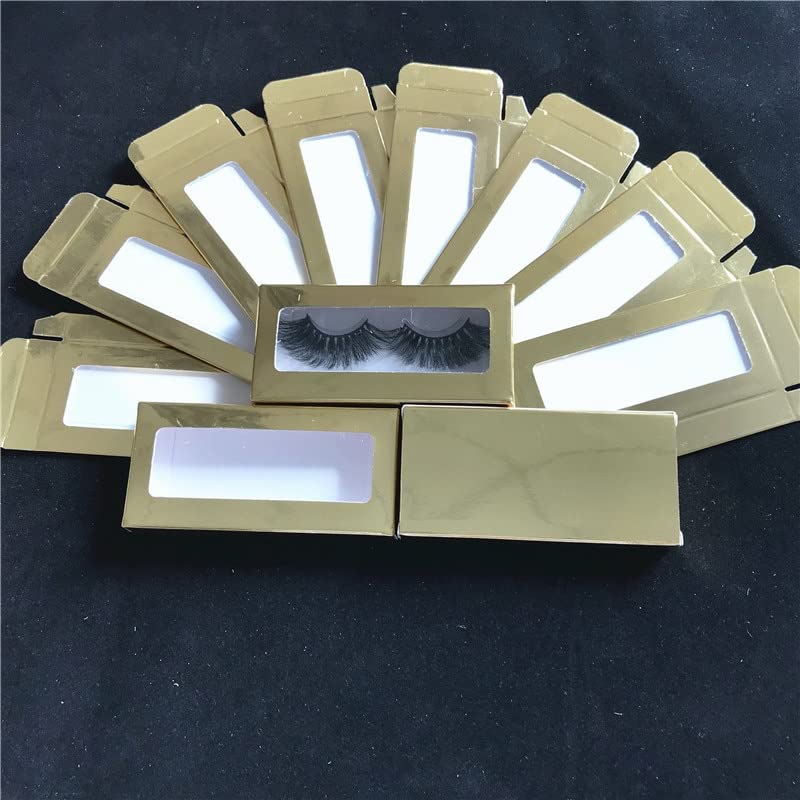 Caixa de embalagem de cílios falsos de papel 100pcs para caixas de lash de 25 mm Maquiagem de embalagem da caixa de embalagem vazia