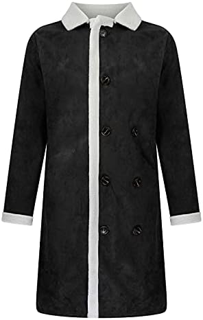 Jackets for Men mens de estilo britânico de cor sólida casaca longa casaca de lã quente de lã para casacos de casaco de lã