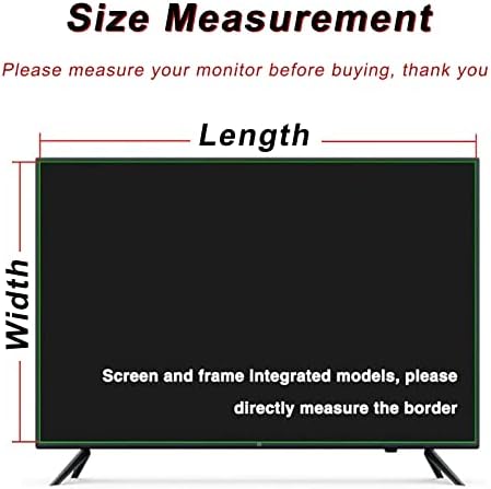 Protetor de tela de TV reutilizável da WSAH para filme anti-enseada Ultra Clear de 32 a 75 polegadas, anti-scratch