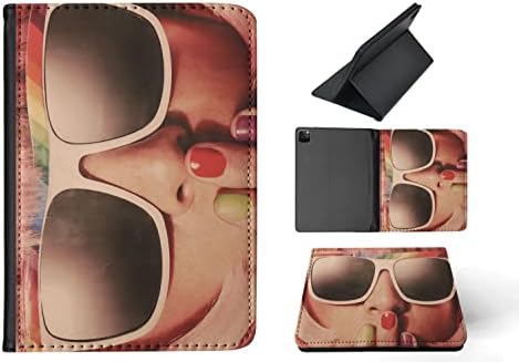 Óculos de sol retro menina hipster tampa de caixa flip tablet para apple ipad pro 11 / ipad pro 11 / ipad pro 11